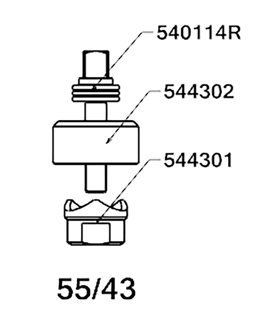 PERFORADOR REDONDO PARA CHAPA  CON RODAMIENTO FORZA SERIE 55